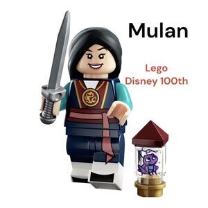 LEGO Mulan minifigure 71038  Series Disney 100th mini figure 100th mini fig